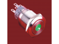 pushbutton ; vandal; design; fast break; high reliability; long life expectancy ; easy integration; waterproof; impact resistance ; aggressive industrial environment; 19 mm pushbutton bright point, flush